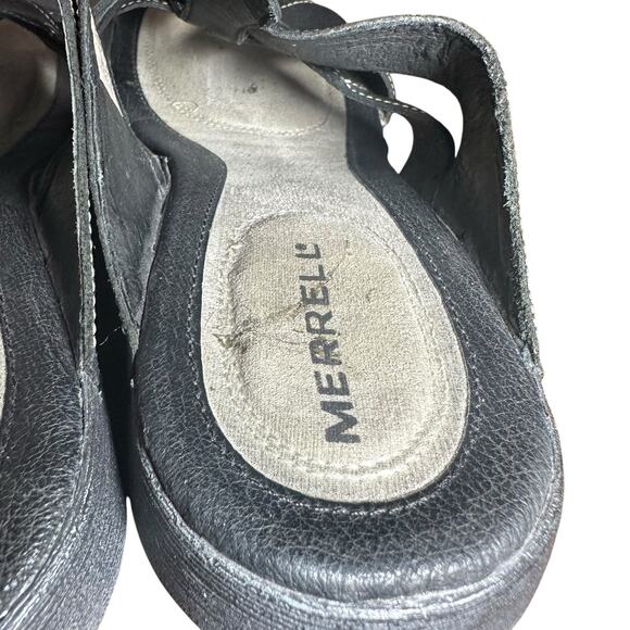 Merrell Women's Leather Slide Sandals 11 Comfortable Outdoor Walking Sandals - Picture 8 of 11
